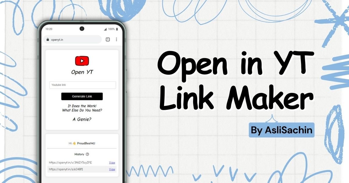 Open in YT Link Maker